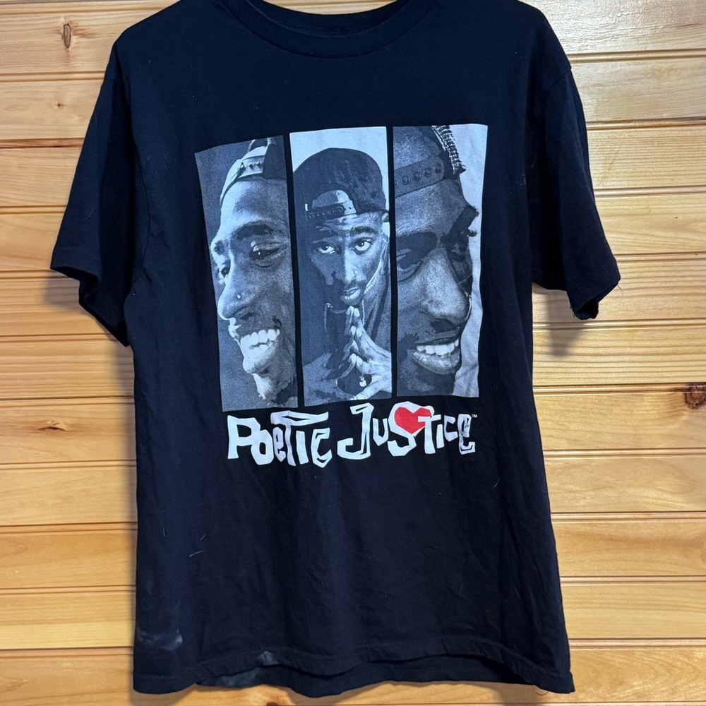 Tupac Poetic Justice 90’s Movie Hip Hop Short Sleeve Tee Size Large